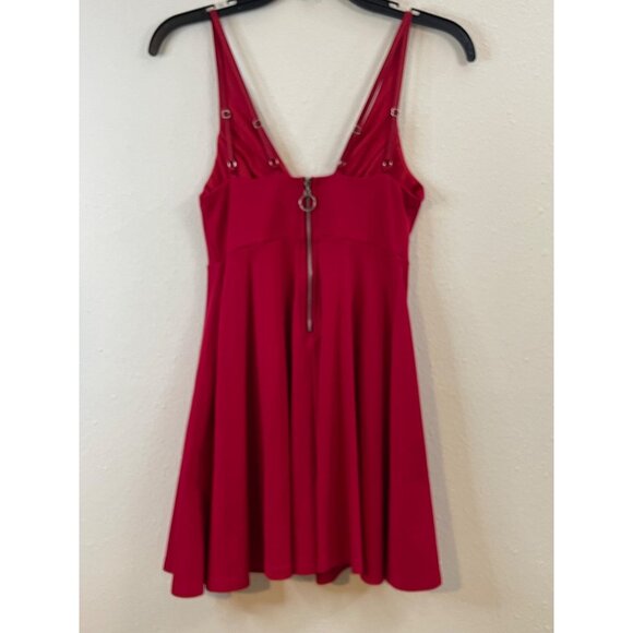 Joe & Elle Sleeveless V-Neck Skater Dress With Back Zipper Size S - Picture 4 of 10